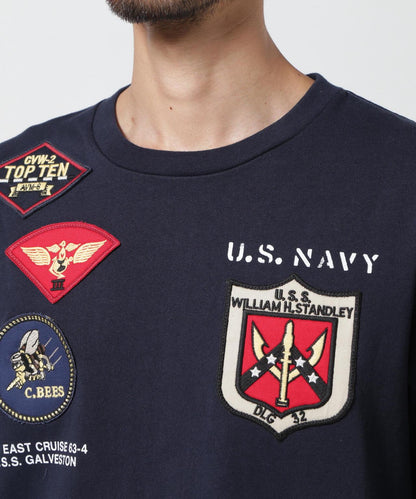 《&DEPOT限定》TOP GUN PATCHED 長袖 T恤 / Top Gun 貼片 長袖 T恤 / AVIREX