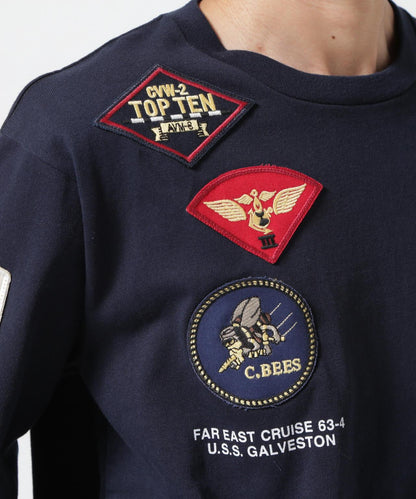 《&DEPOT限定》TOP GUN PATCHED 長袖 T恤 / Top Gun 貼片 長袖 T恤 / AVIREX