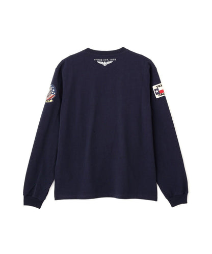 《&DEPOT限定》TOP GUN PATCHED 長袖 T恤 / Top Gun 貼片 長袖 T恤 / AVIREX
