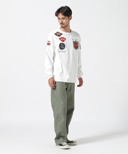 《&DEPOT限定》TOP GUN PATCHED 長袖 T恤 / Top Gun 貼片 長袖 T恤 / AVIREX