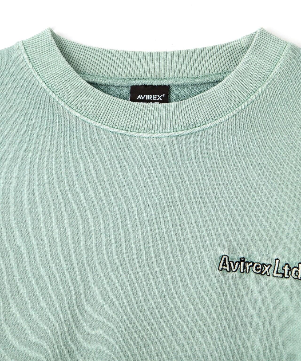 《AVIREX × 《PEANUTS》飛行員頭像印花圓領衛衣 / 圓領衛衣