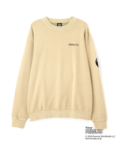 《AVIREX × 《PEANUTS》飛行員頭像印花圓領衛衣 / 圓領衛衣