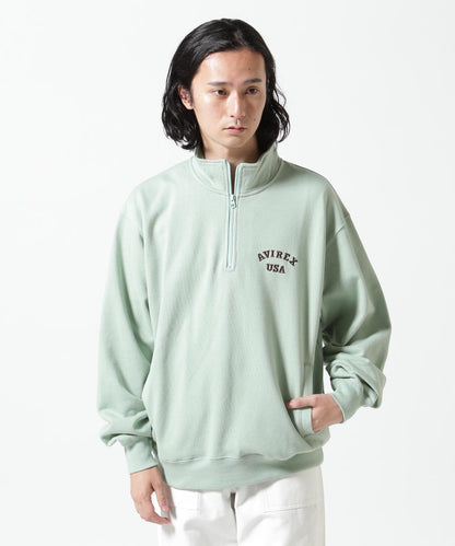 《&DEPOT限定》ASTAR HALFZIP SWEAT / A星 半拉鍊衛衣 / AVIREX / 阿維雷克斯
