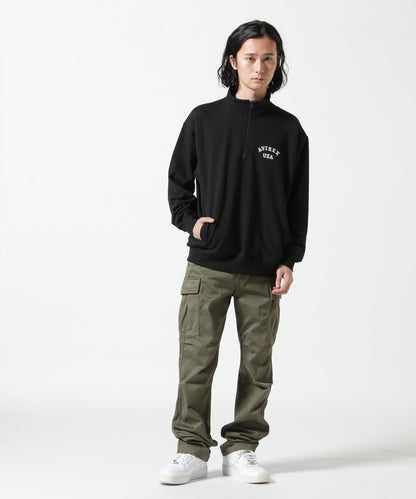 《&DEPOT限定》ASTAR HALFZIP SWEAT / A星 半拉鍊衛衣 / AVIREX / 阿維雷克斯