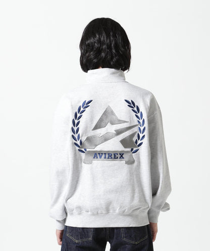 《&DEPOT限定》ASTAR HALFZIP SWEAT / A星 半拉鍊衛衣 / AVIREX / 阿維雷克斯