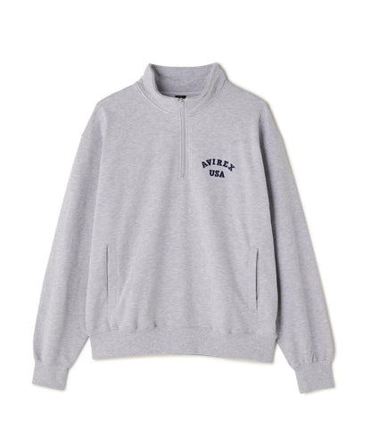 《&DEPOT限定》ASTAR HALFZIP SWEAT / A星 半拉鍊衛衣 / AVIREX / 阿維雷克斯