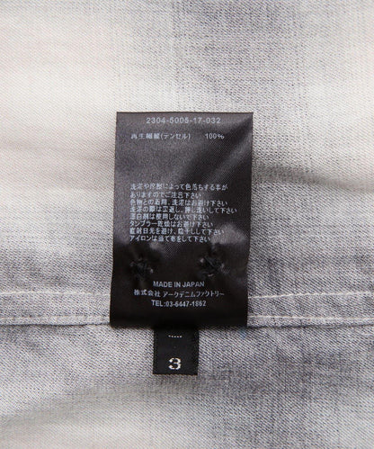 MINEDENIM / 飄逸牛仔漸變格紋寬鬆工裝褲