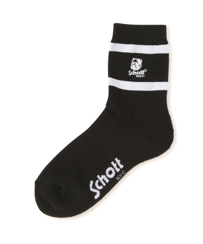 直營限定/HIGT-SOCKS STENCIL BULLDOG/印花牛頭犬高筒襪