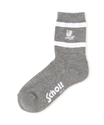 直營限定/HIGT-SOCKS STENCIL BULLDOG/印花牛頭犬高筒襪