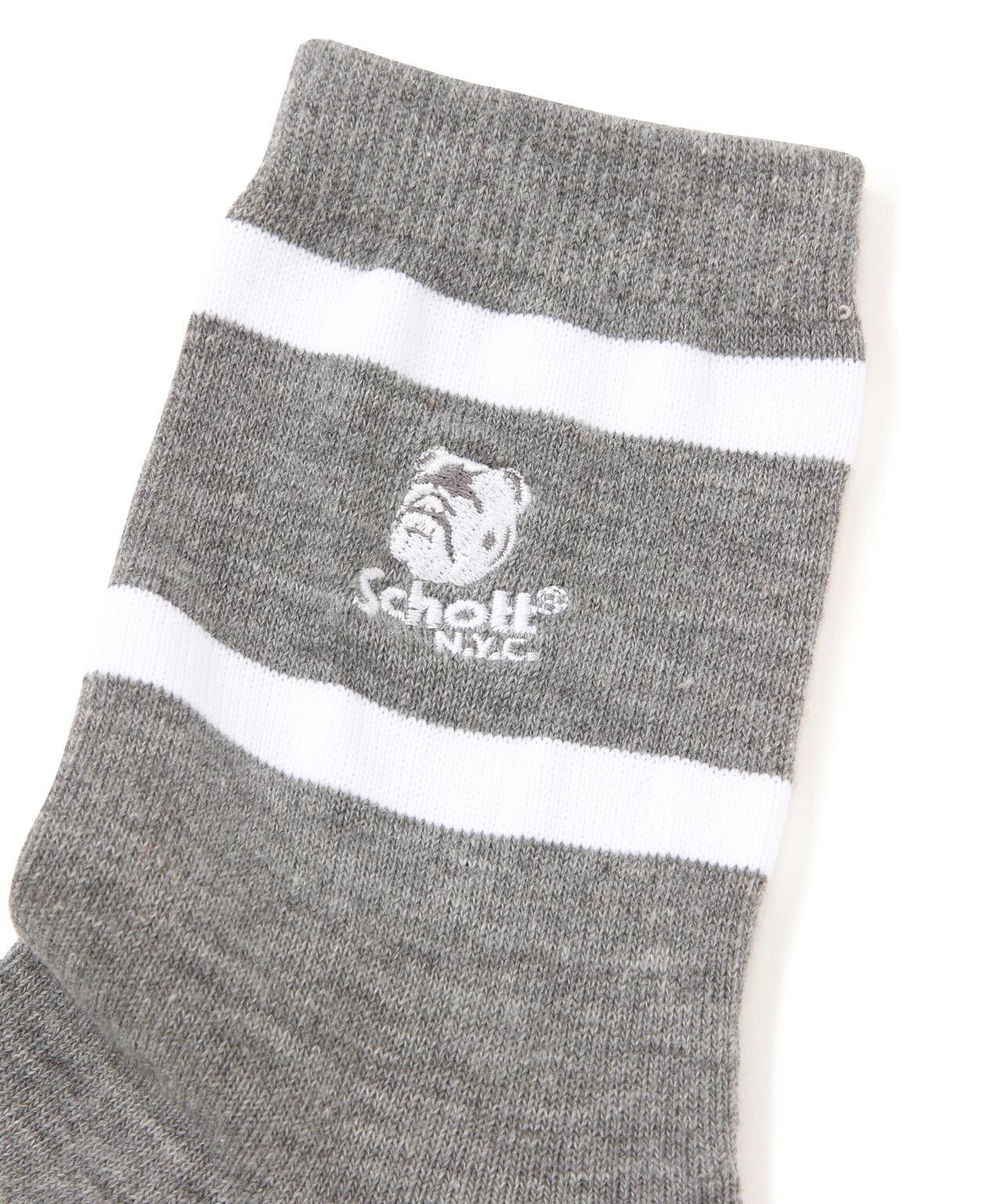 直營限定/HIGT-SOCKS STENCIL BULLDOG/印花牛頭犬高筒襪
