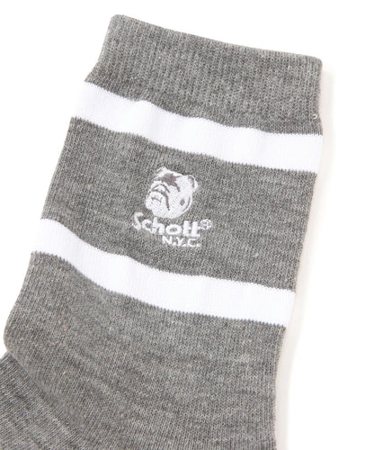 直營限定/HIGT-SOCKS STENCIL BULLDOG/印花牛頭犬高筒襪