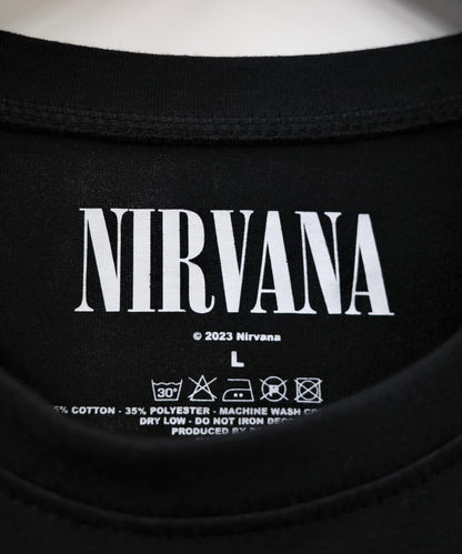 NIRVANA/涅槃 漸變笑臉 長袖T恤 襯衫