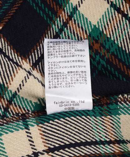 【&DEPOT限定】感謝您/棉法蘭絨格子襯衫