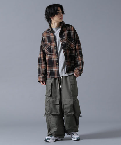 【&DEPOT限定】感謝您/棉法蘭絨格子襯衫