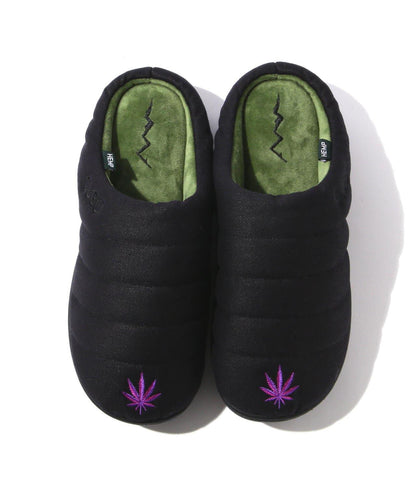 SUBU x MANASTASH/大麻斜紋繡花涼鞋