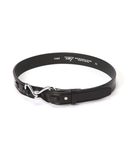 TORY LEATHER 鎳質蹄鏟腰帶