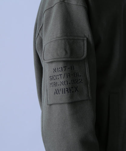 疲勞感立領拉鍊衛衣 / AVIREX / 阿維雷克斯
