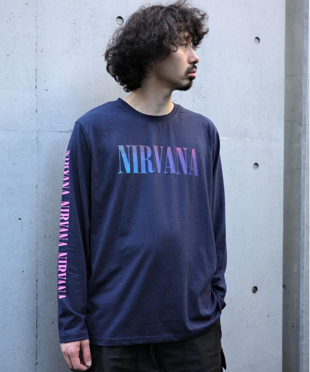 NIRVANA 天使漸變長袖T恤 襯衫