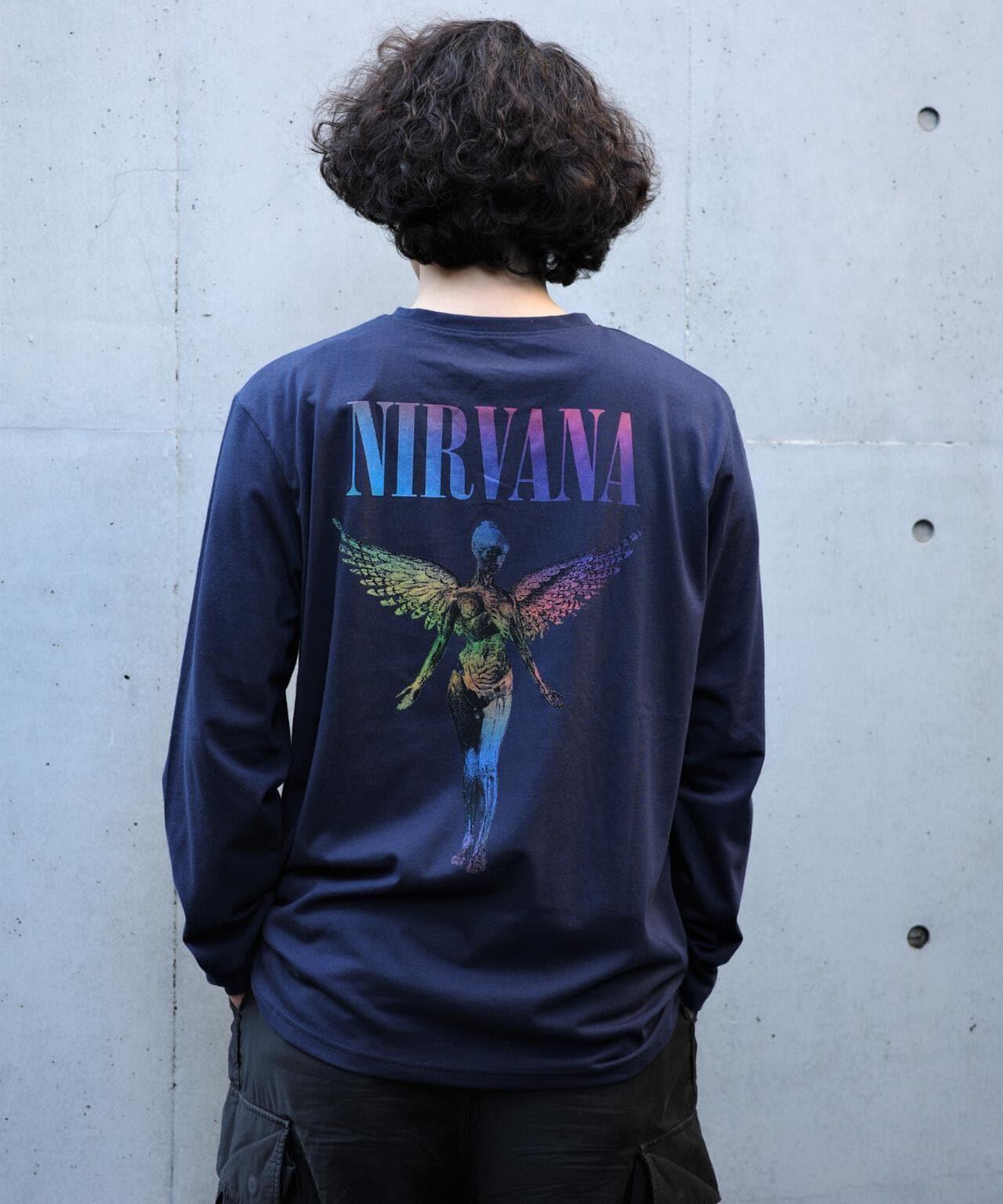 NIRVANA 天使漸變長袖T恤 襯衫