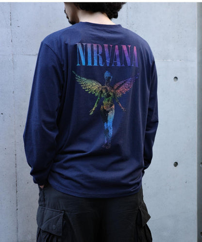 NIRVANA 天使漸變長袖T恤 襯衫
