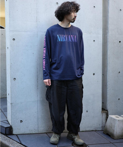 NIRVANA 天使漸變長袖T恤 襯衫