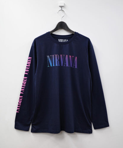 NIRVANA 天使漸變長袖T恤 襯衫