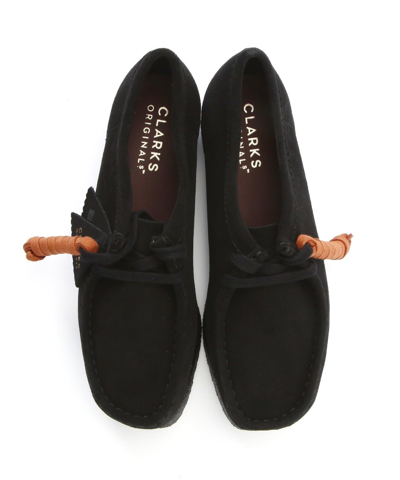 CLARKS/克拉克斯 WALLABEE 黑色絨面革 女士