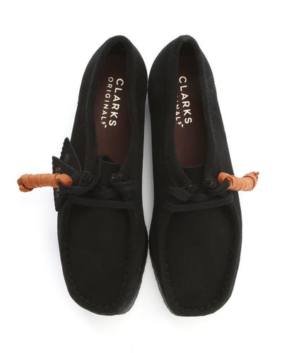 CLARKS/克拉克斯 WALLABEE 黑色絨面革 女士