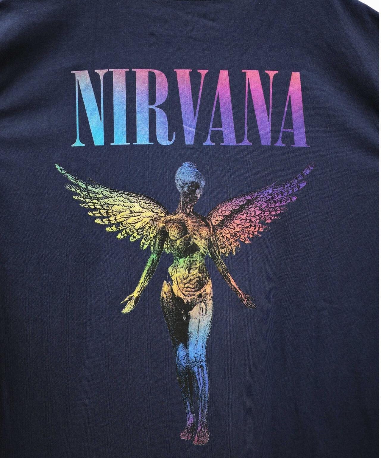 NIRVANA 天使漸變長袖T恤 襯衫