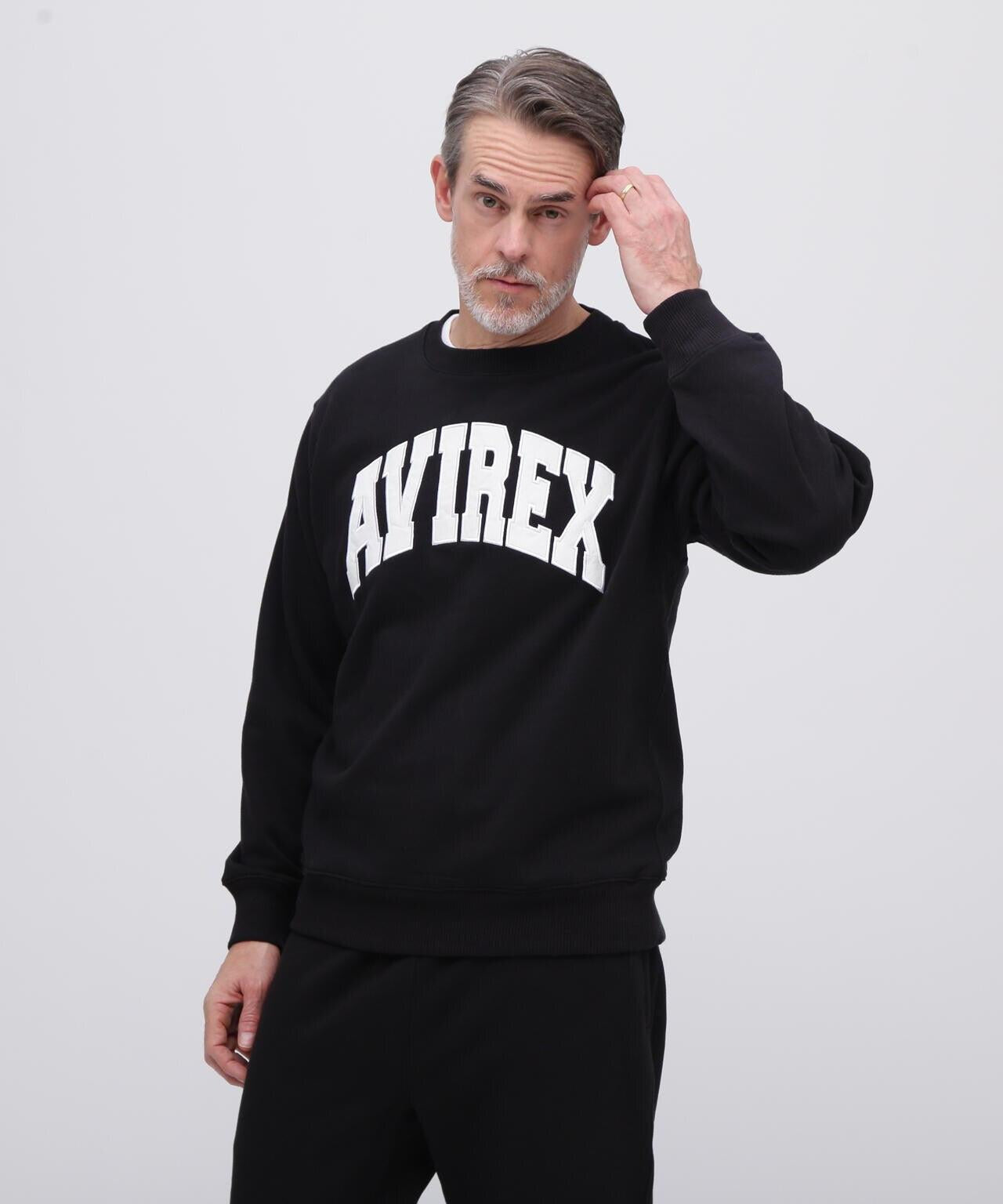 《日常》圓領長袖衛衣LOGO / 圓領長袖衛衣 / AVIREX /