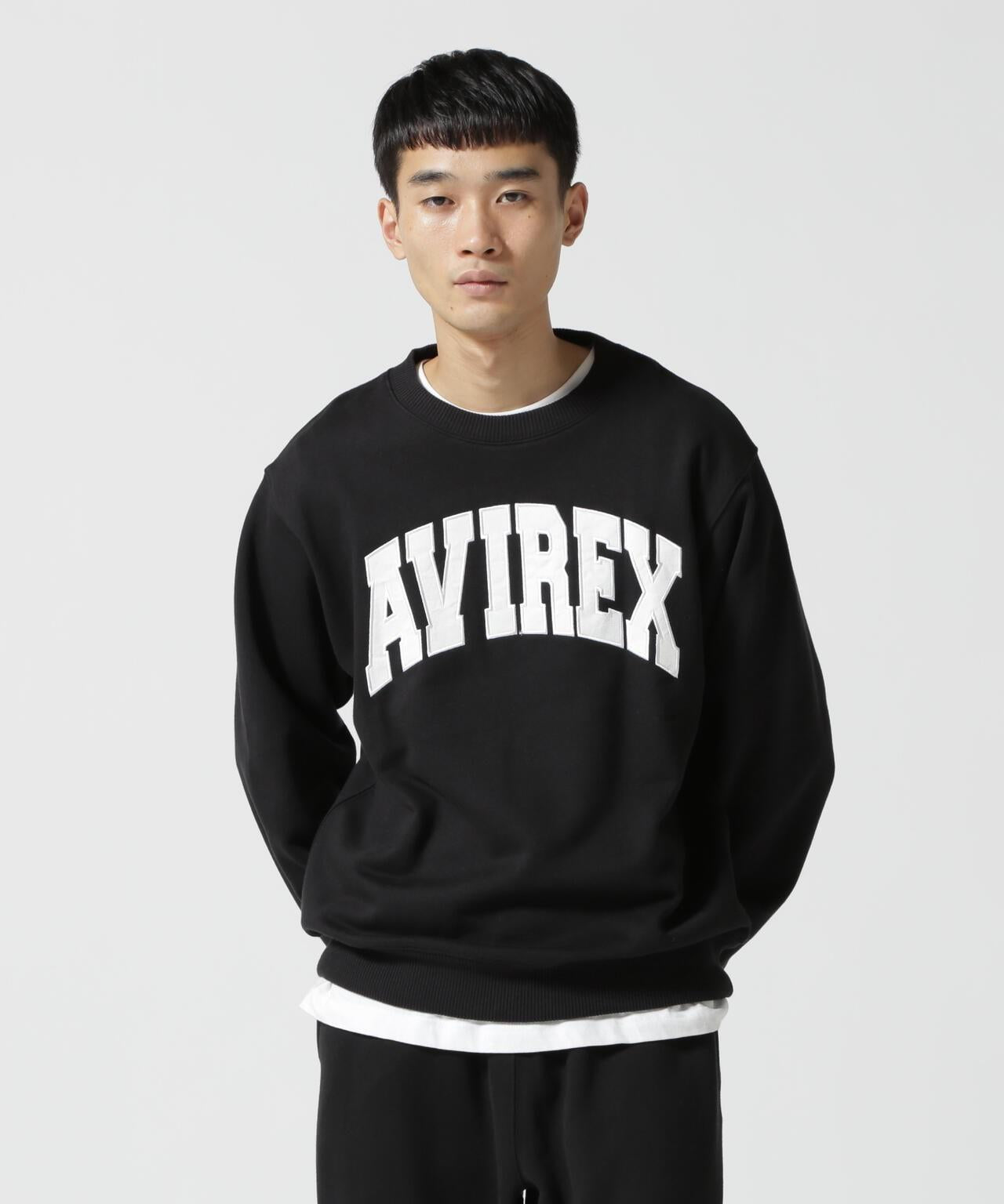 《日常》圓領長袖衛衣LOGO / 圓領長袖衛衣 / AVIREX /