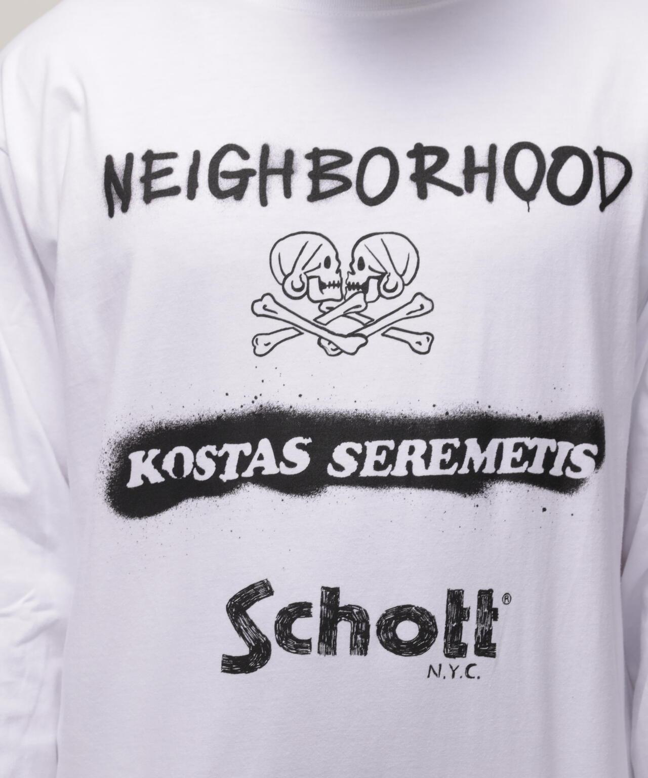 Schott NH KOSTAS SEREMETIS/LS T恤