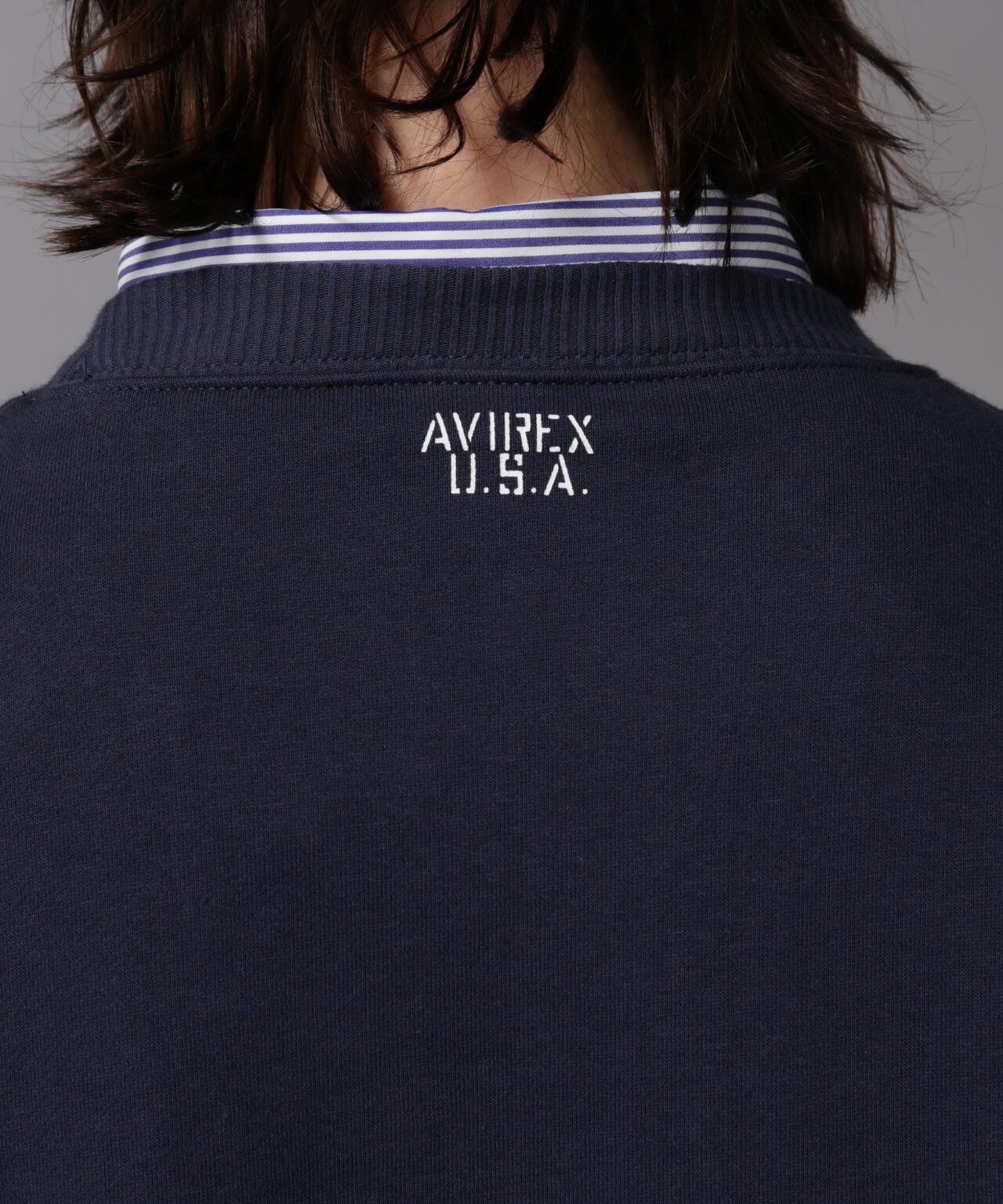 《日常》圓領長袖衛衣LOGO / 圓領長袖衛衣 / AVIREX /