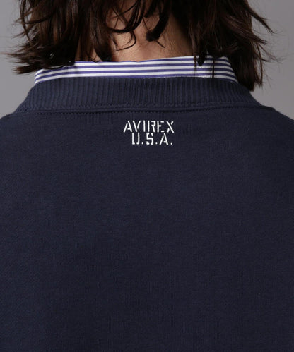 《日常》圓領長袖衛衣LOGO / 圓領長袖衛衣 / AVIREX /
