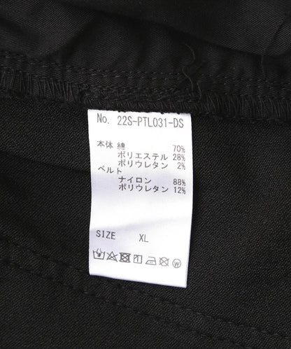 DankeSchon/感謝您/PREMIUM TC黑色拉鍊工裝褲/拉鍊口袋褲