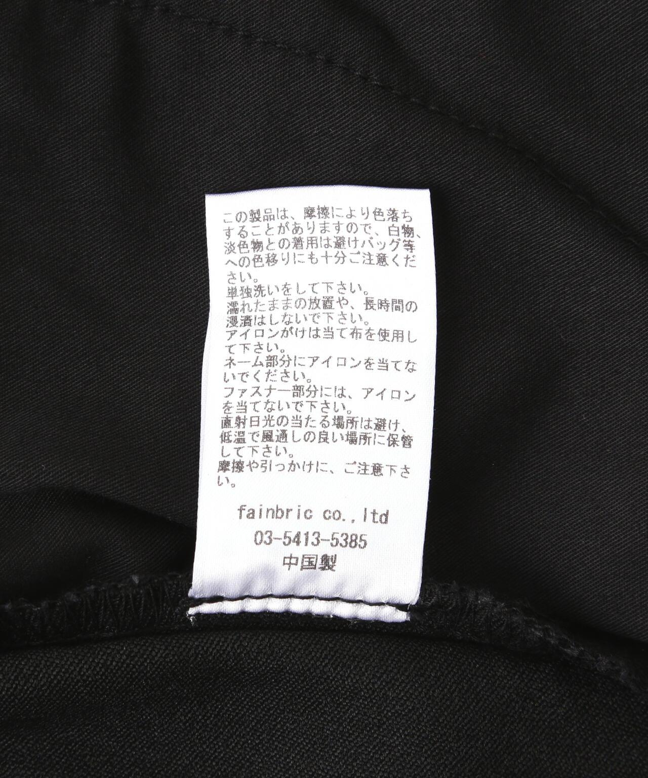 DankeSchon/感謝您/PREMIUM TC黑色拉鍊工裝褲/拉鍊口袋褲