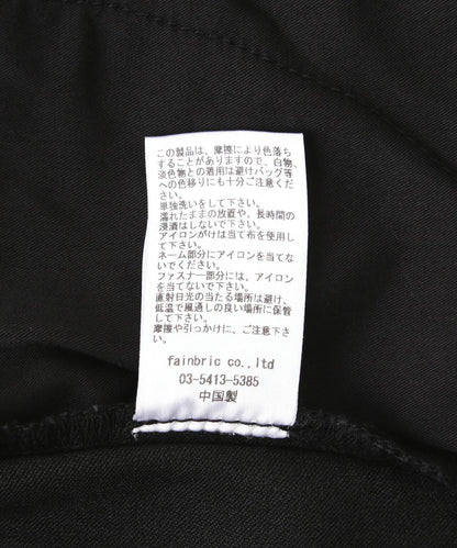 DankeSchon/感謝您/PREMIUM TC黑色拉鍊工裝褲/拉鍊口袋褲