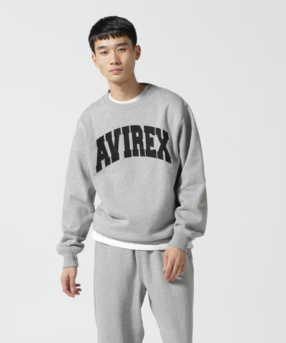 《日常》圓領長袖衛衣LOGO / 圓領長袖衛衣 / AVIREX /