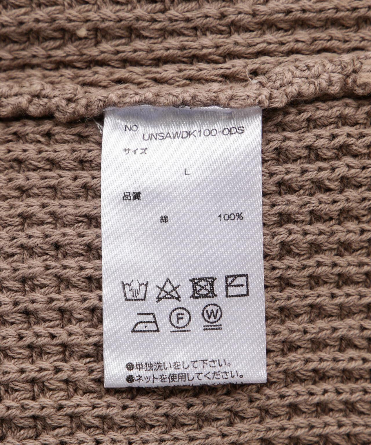 【&DEPOT限定】感謝您/顏料石洗破損AZE圓領衛衣