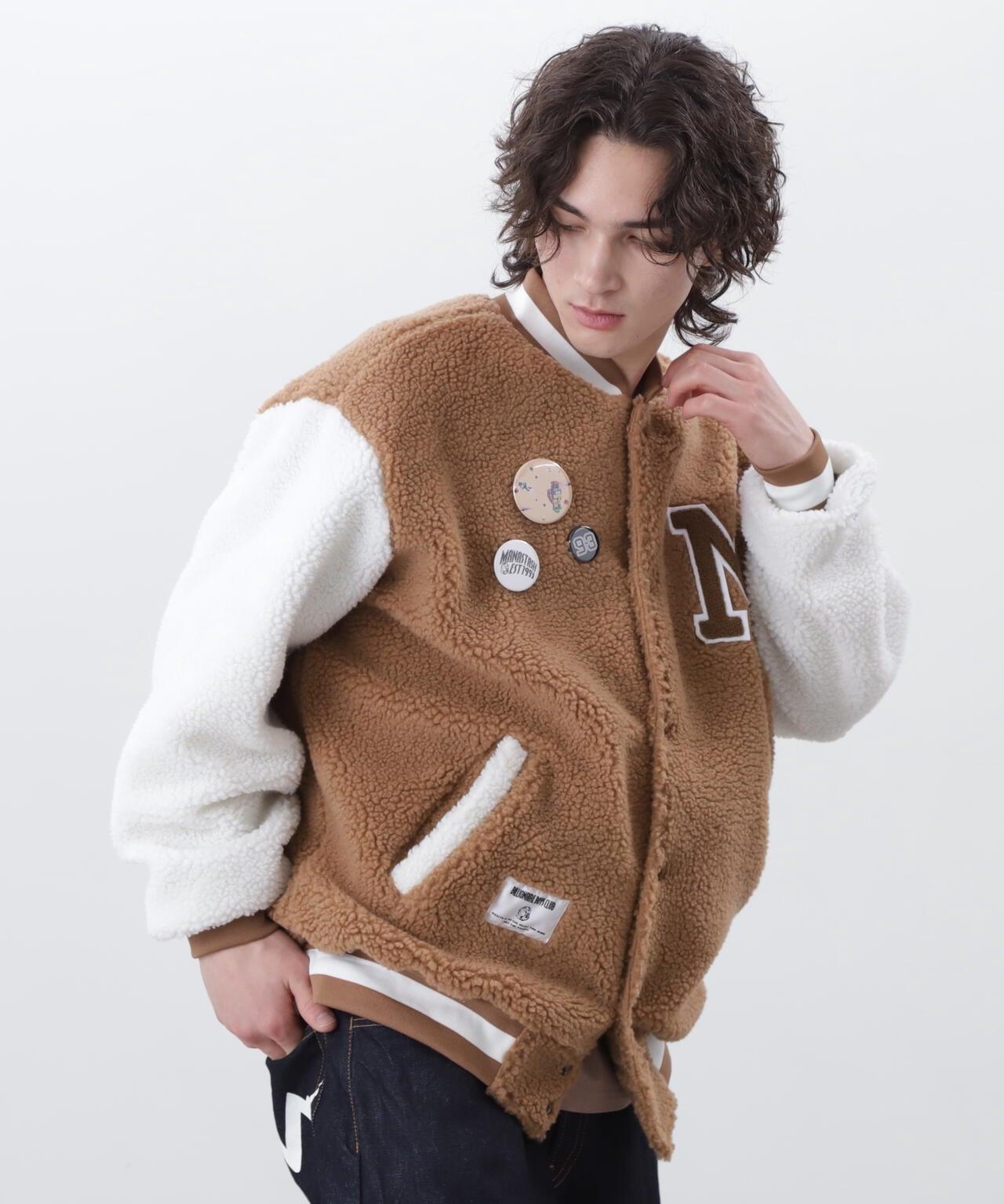 億萬富翁《空氣》E 男孩俱樂部/蟒蛇校服夾克帶徽章