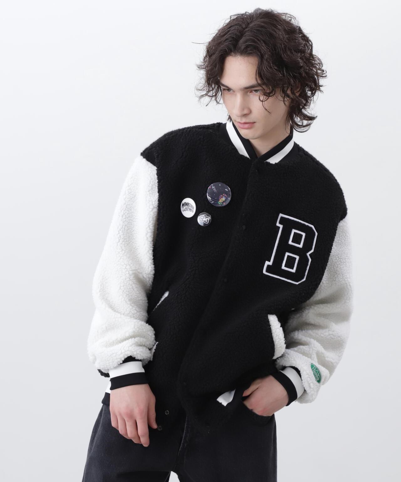 億萬富翁《空氣》E 男孩俱樂部/蟒蛇校服夾克帶徽章