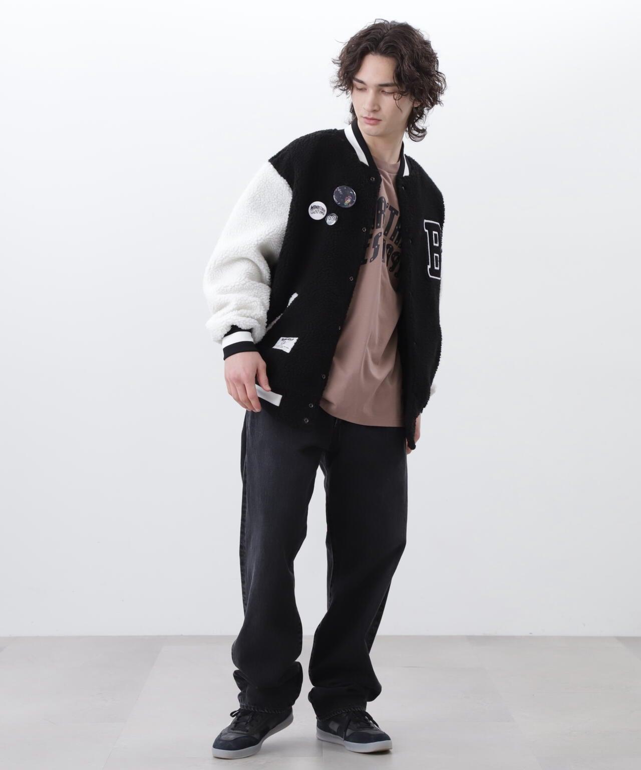 億萬富翁《空氣》E 男孩俱樂部/蟒蛇校服夾克帶徽章