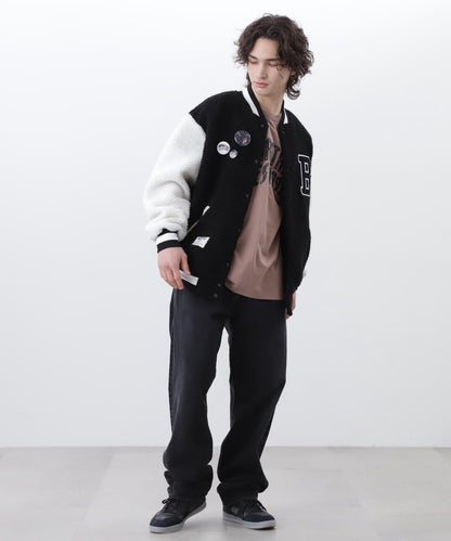 億萬富翁《空氣》E 男孩俱樂部/蟒蛇校服夾克帶徽章