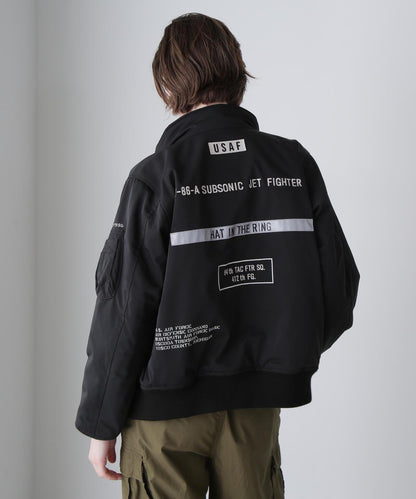 《直營店限定》STENCIL JKT "HAT IN THE RING"/印花夾克
