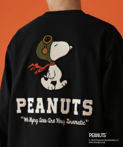 《AVIREX × 《PEANUTS》長袖T恤 "飛行王牌"