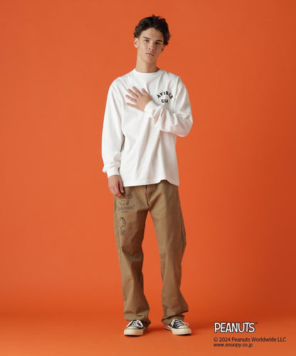 《AVIREX × 《PEANUTS》長袖T恤 "飛行王牌"