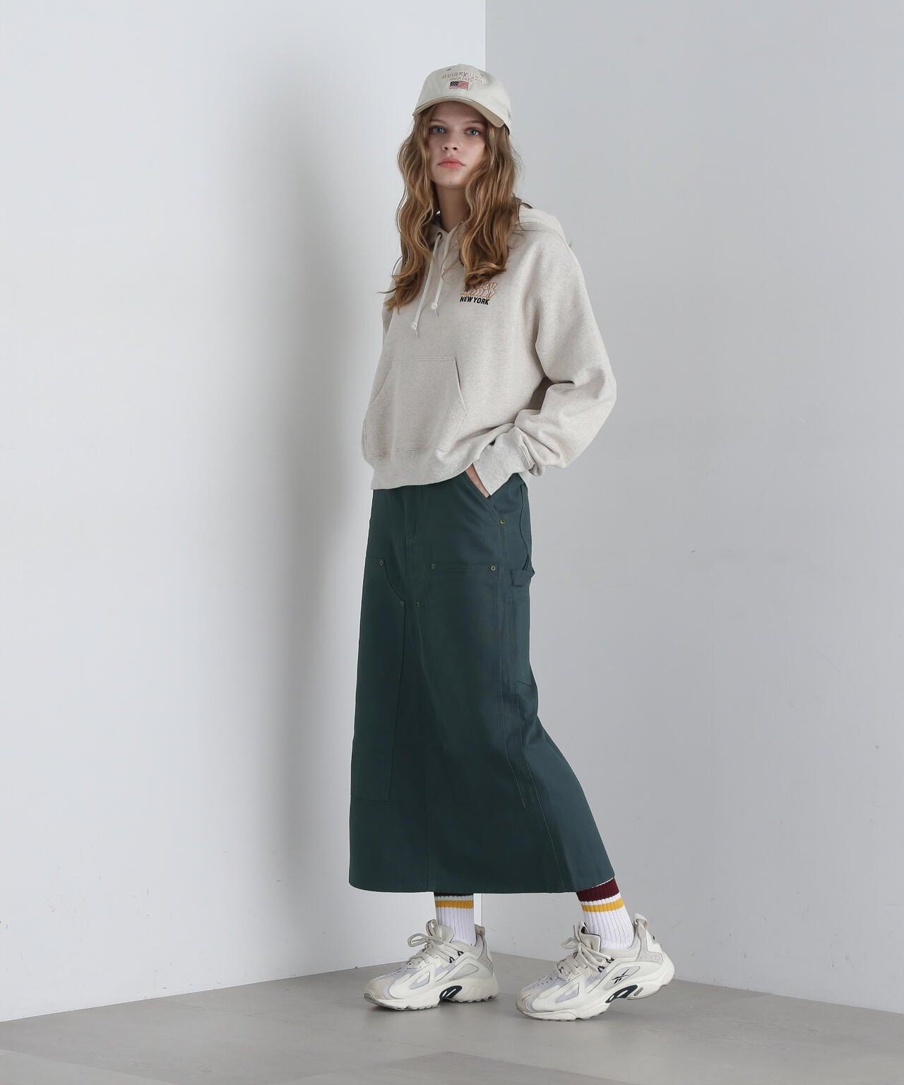 《AVIREX × UNIVERSAL OVERALL》雙膝工裝裙 / 雙膝工裝
