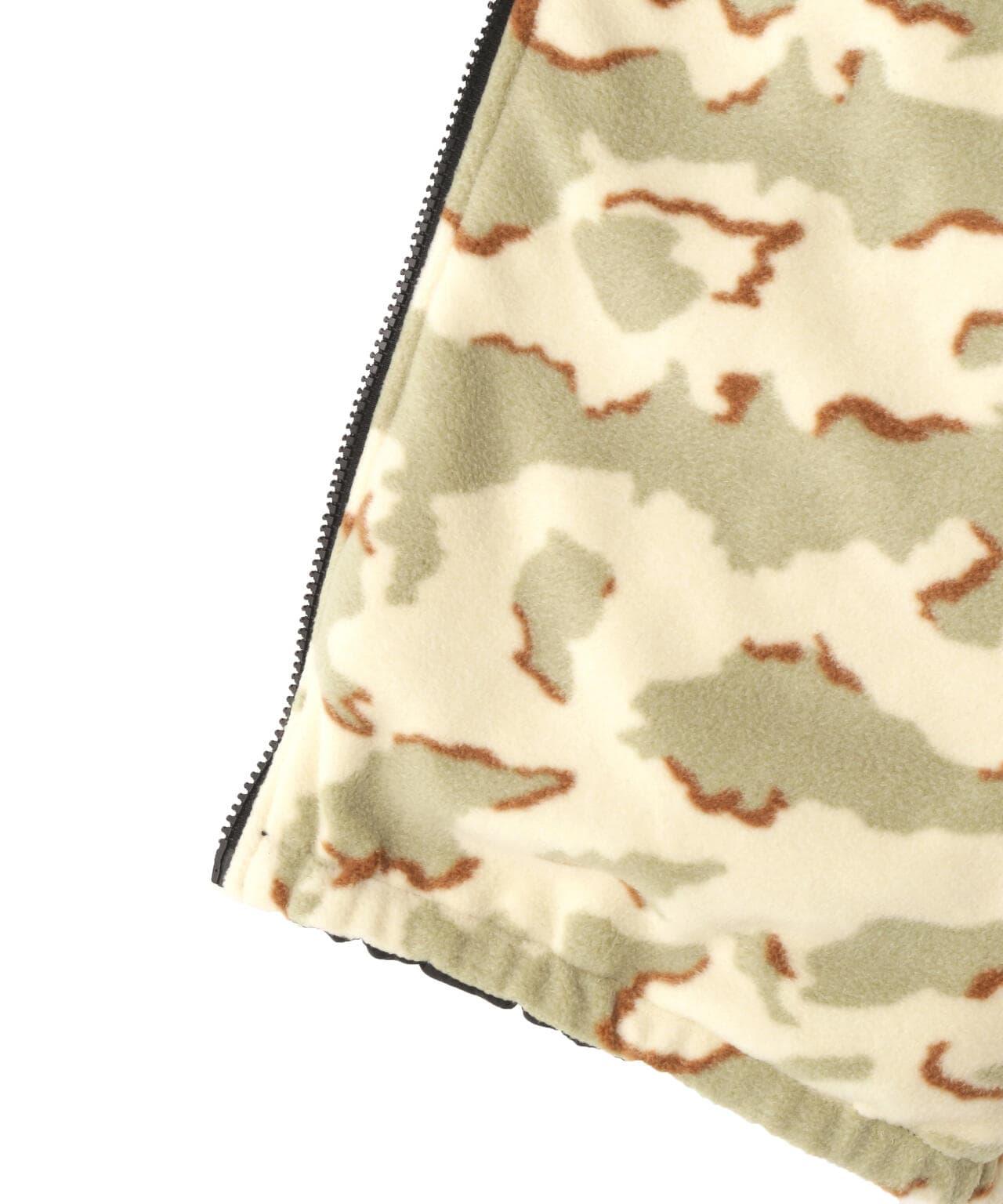 《直營店限定》可逆式迷彩羊毛背心 / 可逆式羊毛