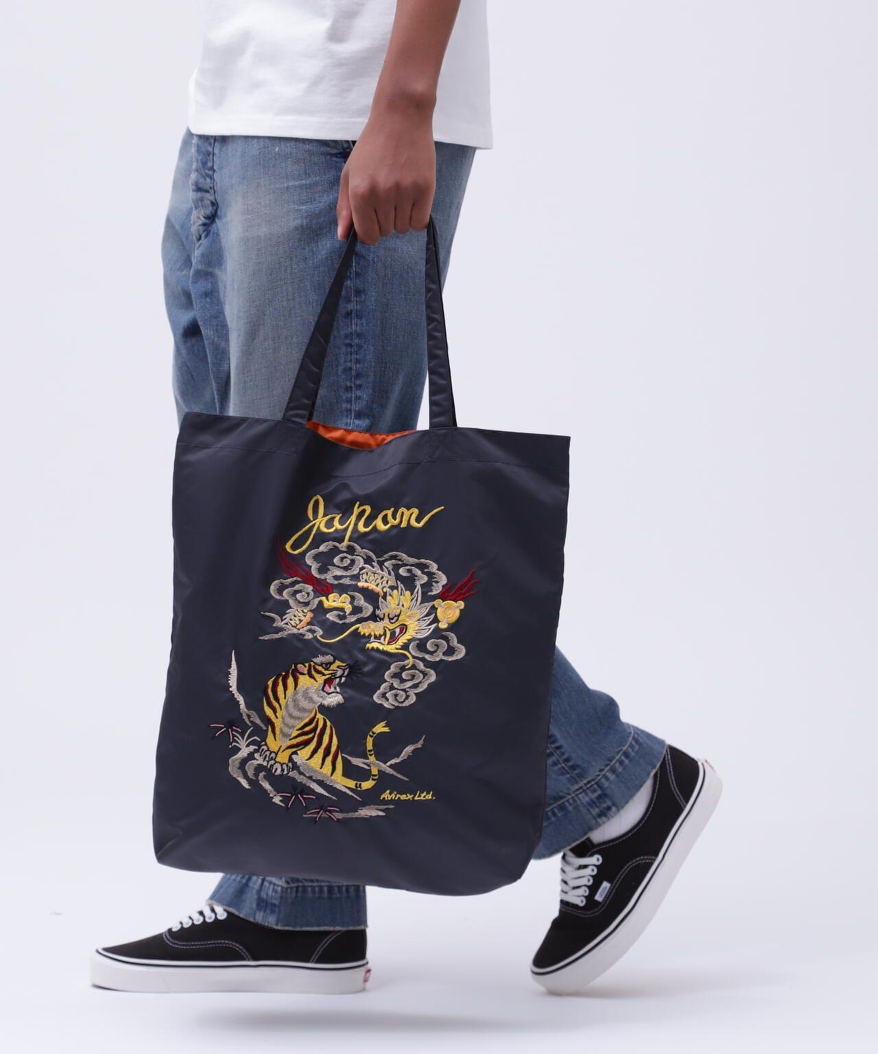《直營店限定》日式刺繡托特包
