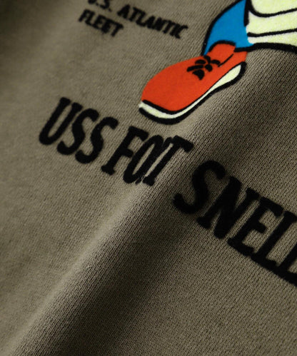 《&DEPOT限定》USS FORT SNELLING拉鍊連帽衛衣